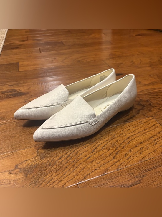 Anne Klein Shoes - Anne Klein Women's White Pointed Toe Slip-On Loafers